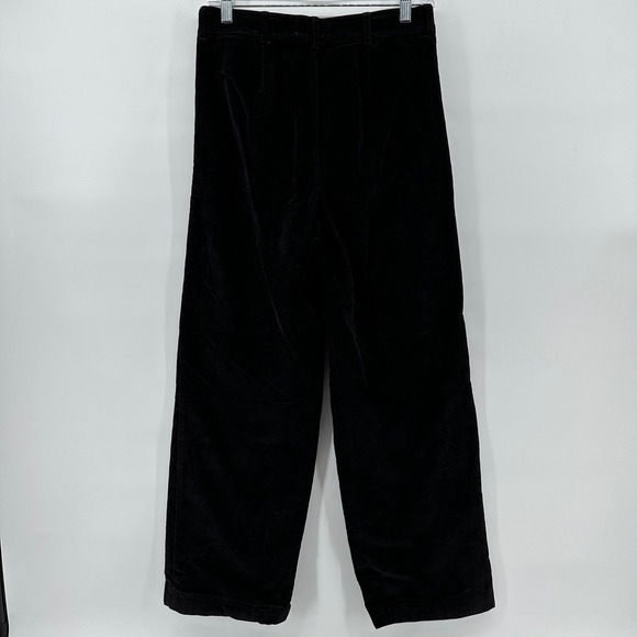 Everlane Baby Cord Relaxed Straight Leg Pant Black High Rise Sze 4 F-BTM-CRD-RLX - Picture 3 of 9